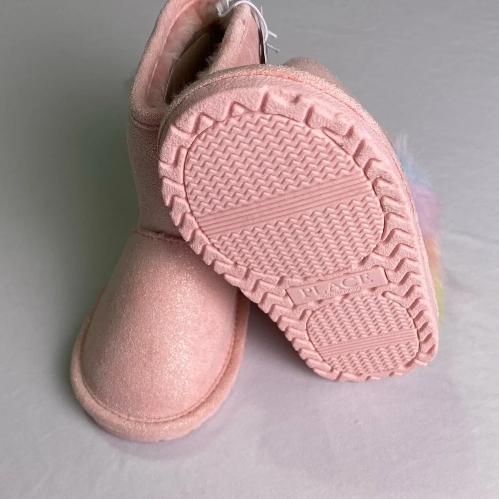 Boots from The Children’s Place. Size 6 and color pink with a unicorn. - Picture 4 of 6